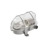 Interlight Bulkhead Bulley Grey Thermoplast max. 25W | 170x125mm - IP54 - Suitable for 1x E27