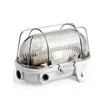 Interlight Bulkhead Bulley White Bakelite max. 25W | 170x125mm - IP54 - Suitable for 1x E27