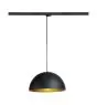 SLV Tracklight Pendant Forchini M 40 3-Phase Steel Black | Suitable for 1x E27 